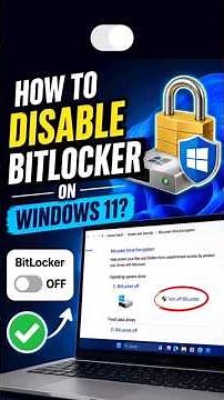 Turn Off BitLocker in 2 Minutes #shorts #windows11 #tutorial