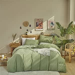 Wellboo Sage Green Velvet Comforter Sets Full Light Green Fluffy Bedding Solid Color Flannel Quilt Women Men Grass Green Comforters Micromink Sherpa Fuzzy Warm Bed Girls Boys Dorm Plush Bedding