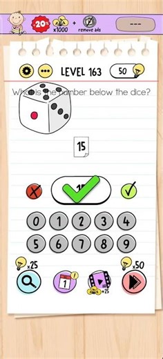 Brain Test Level 163 Solution & Walkthrough | Tricky Puzzles (Android & iOS Shorts)