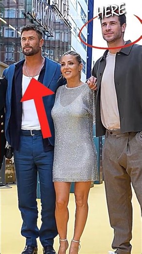 Chris Hemsworth Glowing Next To Elsa Pataky & Liam Hemsworth🔥 #shortvideo #shorts