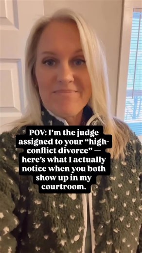 Bethany Walker|Relationship|Divorce|Support on Instagram: "When a judge sits down in a “high conflict divorce,” they are not starting with a full understanding of who is lying and who has spent years trying to survive. They are reading a file with competing stories and limited time to make decisions that will shape your children’s lives. From that bench, what usually stands out is who is able to stay regulated enough to follow the structure of the process. Judges notice who talks directly to the