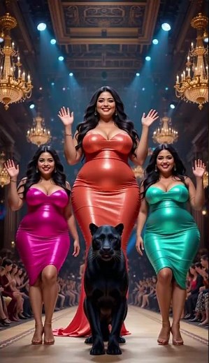 VIP Glamour Dance Show Plus Size Queens & Black Panther Rule the Runway