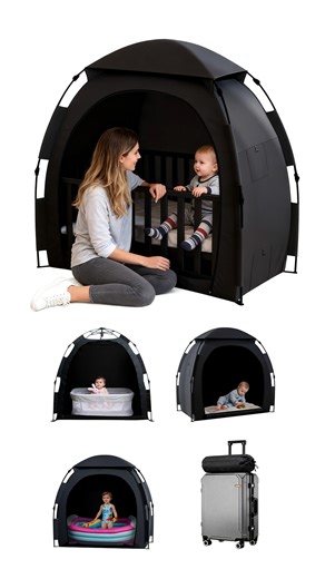 Watch Blackout Sleep Tent for Pack N Play or Crib Tent on Amazon Live