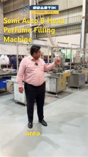 Semi Auto 8 Head Perfume Filling Machine #perfumepackaging #perfumefillingmachine