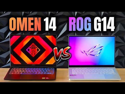 Omen Transcend 14 vs Zephyrus G14 (2025) - The Thinnest 14" Gaming Laptops! [Asus ROG vs HP Omen]