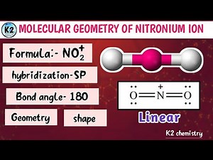molecular geometry of NO2+ ( nitronium ion) l chemical bonding l chemistry l