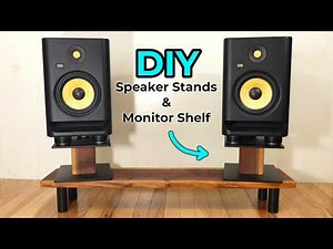 DIY Speaker Stands & Monitor Shelf - Studio Upgrade (Under $80)