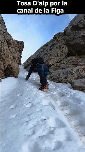 Alpinismo en 1 minuto: Tosa d'alp por canal de la Figa