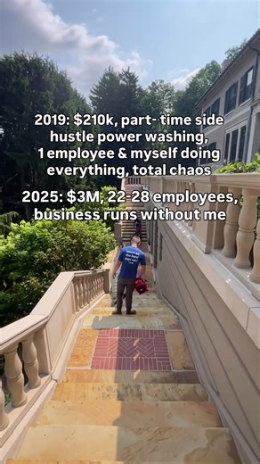 5 systems that took me from $250k chaos to $3M in control. \t1.\tRPH pricing formula \t2.\tTech advancement pathway \t3.\tKitchen table close (50% close rate) \t4.\tJob execution system \t5.\tScheduling & routing Wasted 3 years figuring it out. You don’t have to. It’s February. Season starts soon. All Clean Playbook has all 5 documented. Link in IG bio (@officiallukeabbott) or DM me “PLAYBOOK” #powerwashing #pressurewashing #smallbusinessowner #entrepreneur #businesstips