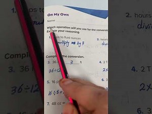 Reveal math grade 5 lesson 12-1 Convert customary units