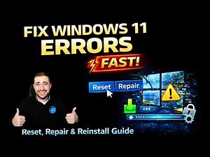 Fix Windows 11 Errors FAST! Reset, Repair & Reinstall Guide!