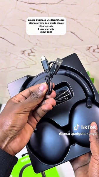 Oraimo Boom Pop Lite: Advanced Headphones with 65H Battery