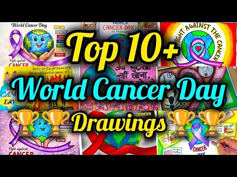 World Cancer Day Drawing Ideas/World Cancer Day Poster/How to Draw World Cancer Day/Cancer Awareness