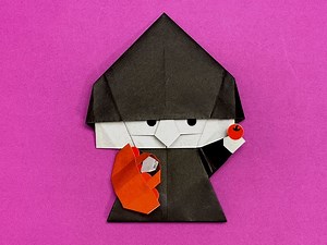 折り紙「魔女」の折り方まとめ４選 - おりがみの時間