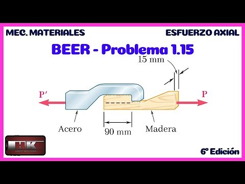 Beer's Mechanics of Materials. Problem 1.15 6th Edition.
