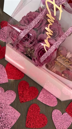 Valentine’s Day Collection 💖 YYC Visit IG for more information! #glitterflowers #valentinesday #glitterroses #pinkflowers #valentines2024 #valentinesdaygift