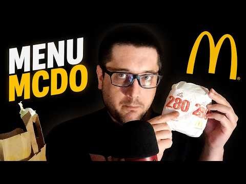 ASMR : DÉGUSTATION ULTRA RELAXANTE D’UN MENU McDo