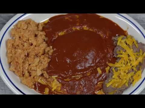 Red Enchiladas and Red Enchilada Sauce Recipe (Powdered Red Chile Sauce)