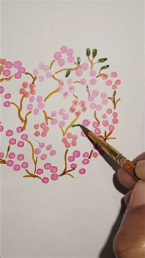 Let's make heart wreath using Q- tips #watercolor #easyart #artideas #painting #viralshorts #art