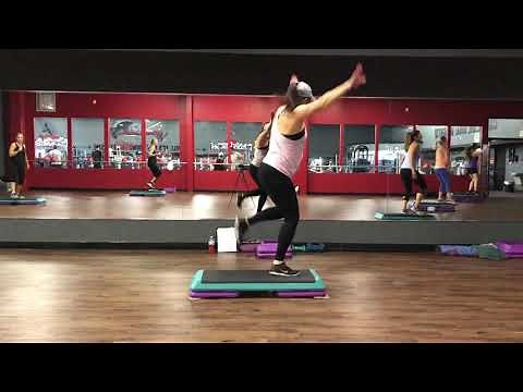 Cardio Step Workout 1. Old School Step Aerobics Full Length