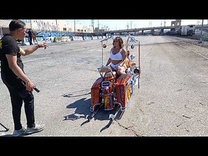 #335 Lowrider Jayla Galore model modeling STREETLOW magazine Lowriders motorcycle harley Davidson