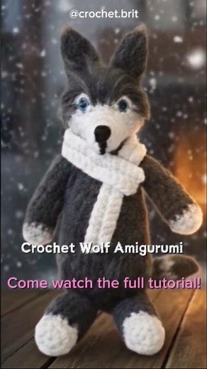 New Compilation Crochet Wolf Amigurumi Tutorial #amigurumi #crochet #wolfamigurumi