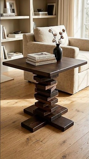 Turn Square Blocks into a Luxury Side Table!