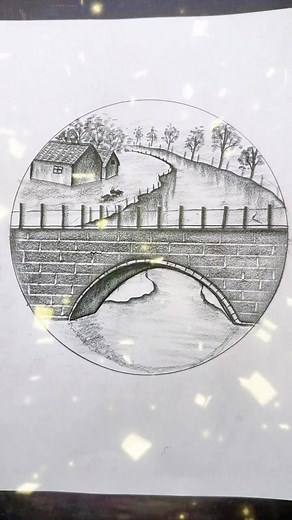 Detailed Drawing Process of a Bridge
