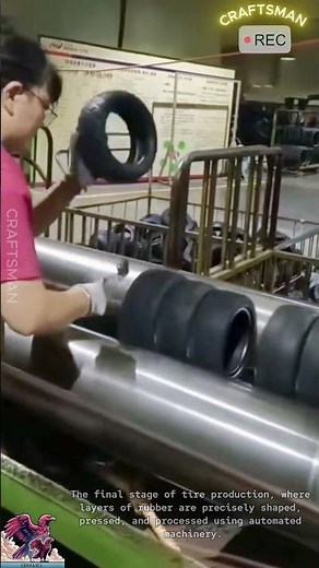 Fast and Precise Tire Manufacturing Process #video #viral