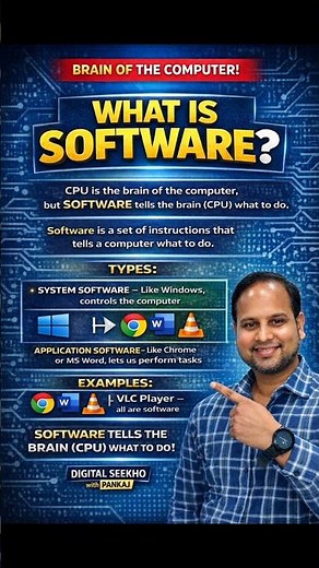 Software Kya Hota Hai? Simple Explanation #digitalseekhowith pankaj #viralshorts