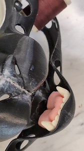 2.5K views · 65 reactions | Making those kitty teeth nice and shiny~  I use triple thick gloss to seal teeth because I like the look and it makes it easier to wipe off and clean. | Stuffed Panda Studios | Facebook