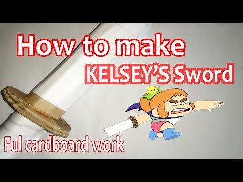 Easy DIY Kelsey's sword from Craig of the creek | Out Of Cardboard | Paper Works