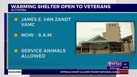 With frigid temperatures expected, warming centers open in Altoona