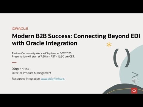 Modern B2B Success Connecting Beyond EDI with Oracle Integration