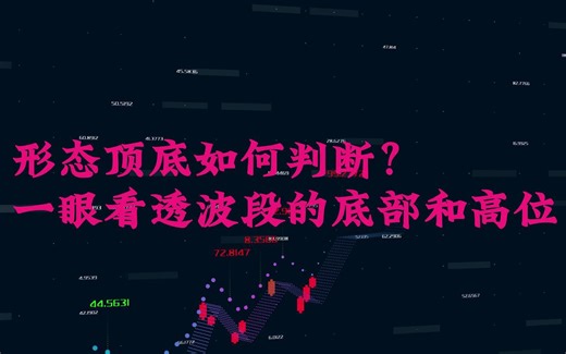 形态顶底如何判断？一眼看透波段的底部和高位，含指标公式源码