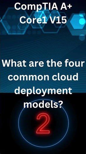 What are the four common cloud deployment models