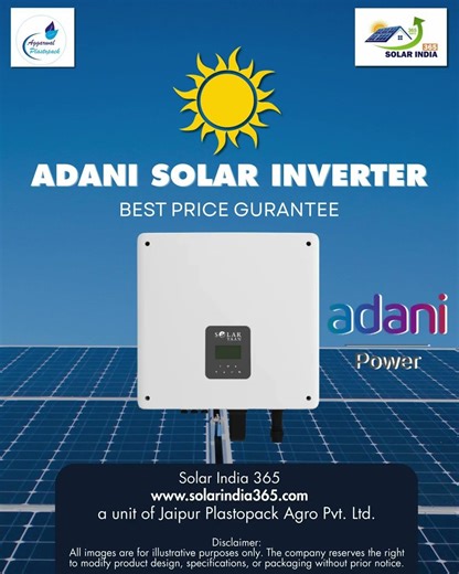 Adani Branded Solar Inverter Made in India | High Efficiency & Reliable Power | Solar India 365