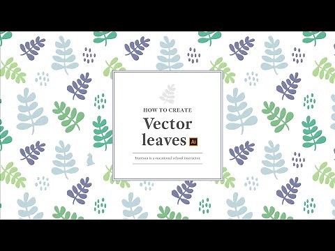 【シームレスな柄の作り方】how to create leaves pattern illustrator / アドビイラストレーターで葉っぱ柄の描き方