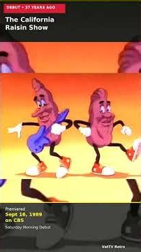 The California Raisins Show Premiered 37 Years Ago #shorts