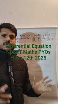 NCERT Maths PYQs solution class 12th 2025