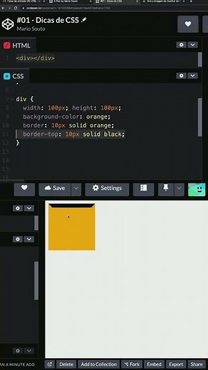 Como fazer um triangulo com CSS?