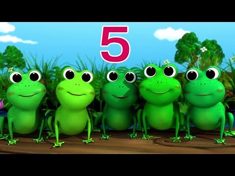 5 Little Speckled Frogs | Nursery Rhymes & Kids Songs - ABCs and 123s | Learn with Little Baby Bum