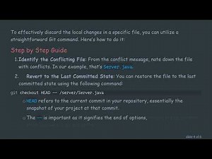 How to Discard Local Changes in a Single File After Using Git Stash Pop