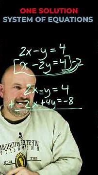 One Solution System of Equations
