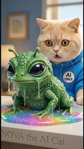 Cat Turns Art Into Magic Before Your Eyes!