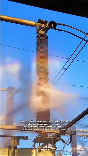 High-Voltage Insulator Washing