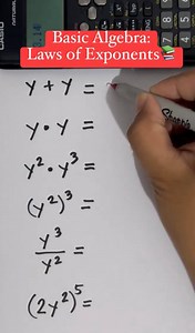 85K views · 3.5K reactions | BASIC Algebra: Laws of Exponents #mathematics #maths | Prof Math Wizard | Facebook