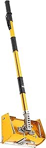 9.8" Drywall Flat Finishing,Drywall Flat Box Handle,Flat Finishing Box,Aluminum Finishing Tools-Drywall Sheetrock Mud Wallboard w/ 40''-64'' Extendable Handle