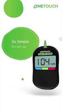 OneTouch Select Plus Simple- No set-up, No buttons, No coding
