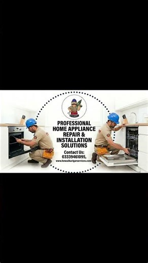 Professional Home Appliance Repair & Installation Solution #pakistanservices #homeappliances #home